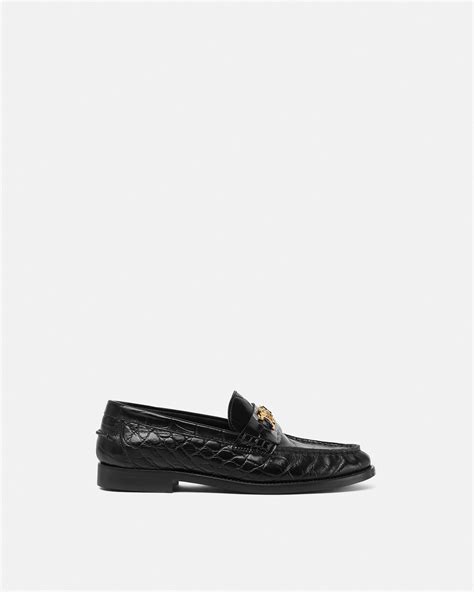 mocasini donna versace|Mocassini Medusa '95 Nero,Oro .